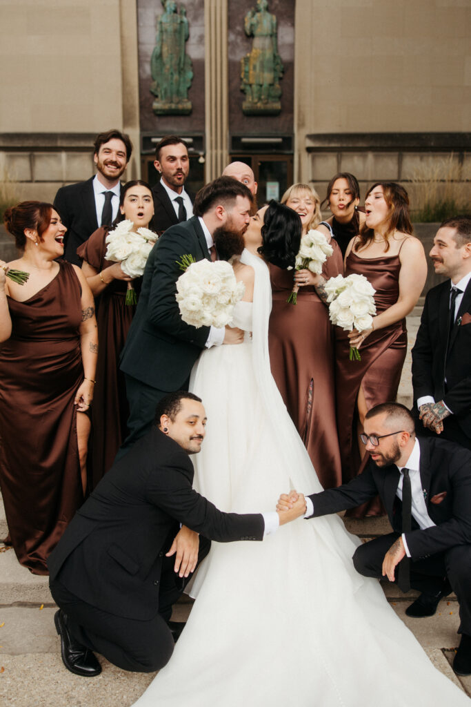 Wedding party at the Museum Lab Pittsburgh