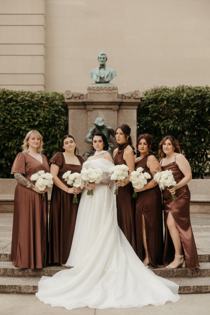 Wedding party at the Museum Lab Pittsburgh