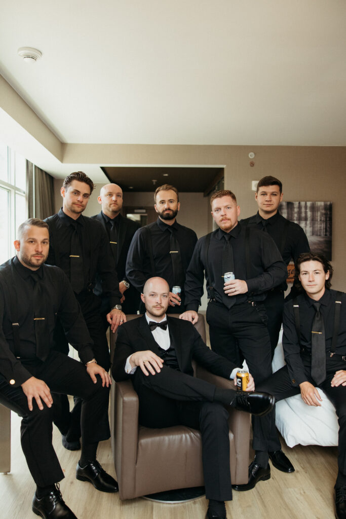 Groom getting ready fox chapel golf club