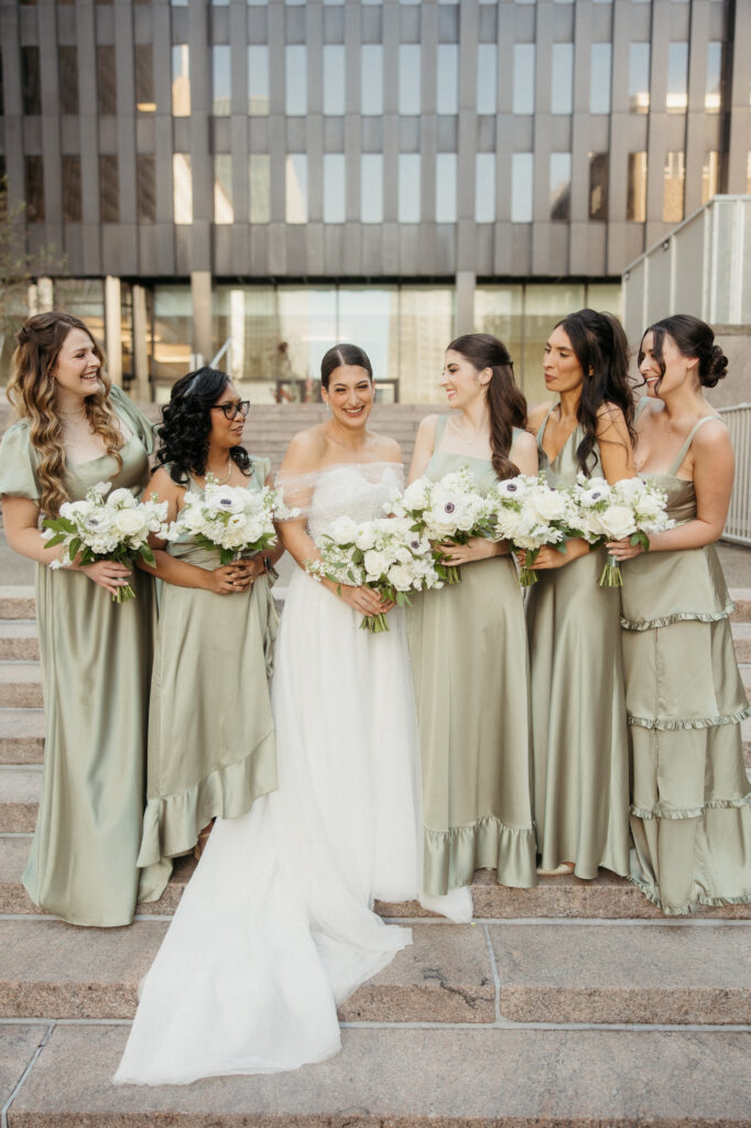 Pittsburgh wedding photography at PPG Wintergarden