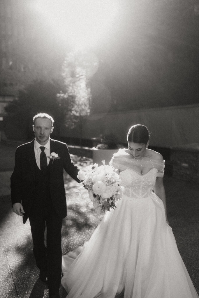 Pittsburgh wedding photography at PPG Wintergarden