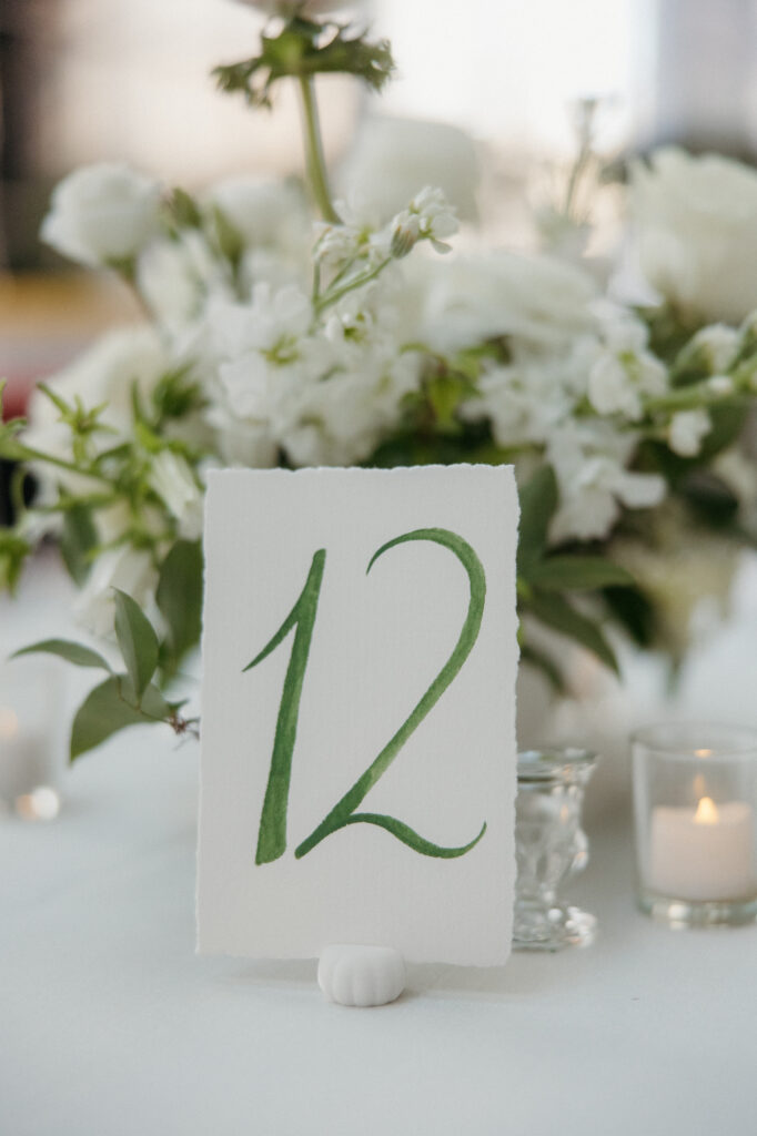 elegant wedding details at PPG Wintergarden Pittsburgh