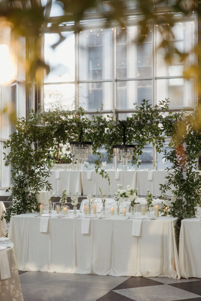 elegant wedding details at PPG Wintergarden Pittsburgh