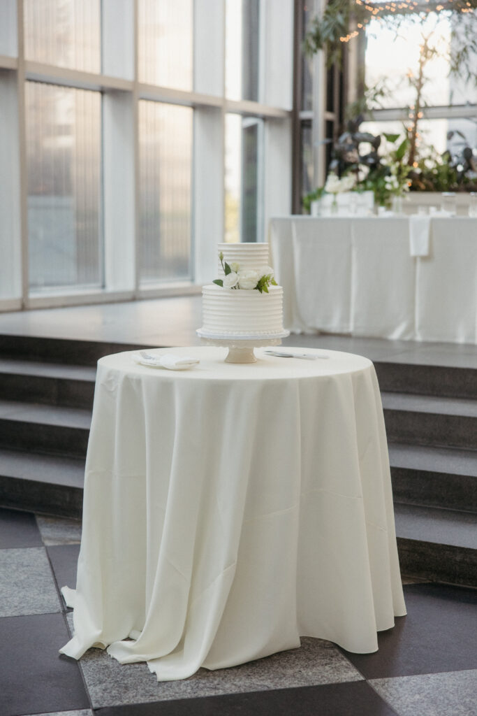 elegant wedding details at PPG Wintergarden Pittsburgh
